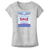 OCSO Multi-Colors Sublimatable Ladies PosiCharge Electric Heather Sporty Tee Thumbnail