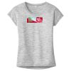 OCSO Multi-Colors Sublimatable Ladies PosiCharge Electric Heather Sporty Tee Thumbnail