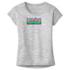 OCSO Multi-Colors Sublimatable Ladies PosiCharge Electric Heather Sporty Tee Thumbnail