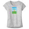 OCSO Multi-Colors Sublimatable Ladies PosiCharge Electric Heather Sporty Tee Thumbnail
