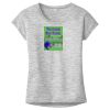 OCSO Multi-Colors Sublimatable Ladies PosiCharge Electric Heather Sporty Tee Thumbnail