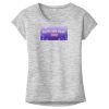 OCSO Multi-Colors Sublimatable Ladies PosiCharge Electric Heather Sporty Tee Thumbnail