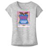 OCSO Multi-Colors Sublimatable Ladies PosiCharge Electric Heather Sporty Tee Thumbnail