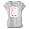 OCSO Multi-Colors Sublimatable Ladies PosiCharge Electric Heather Sporty Tee Thumbnail