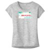 OCSO Multi-Colors Sublimatable Ladies PosiCharge Electric Heather Sporty Tee Thumbnail