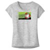 OCSO Multi-Colors Sublimatable Ladies PosiCharge Electric Heather Sporty Tee Thumbnail
