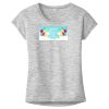 OCSO Multi-Colors Sublimatable Ladies PosiCharge Electric Heather Sporty Tee Thumbnail
