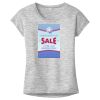 OCSO Multi-Colors Sublimatable Ladies PosiCharge Electric Heather Sporty Tee Thumbnail