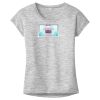 OCSO Multi-Colors Sublimatable Ladies PosiCharge Electric Heather Sporty Tee Thumbnail