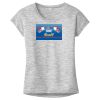 OCSO Multi-Colors Sublimatable Ladies PosiCharge Electric Heather Sporty Tee Thumbnail