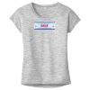 OCSO Multi-Colors Sublimatable Ladies PosiCharge Electric Heather Sporty Tee Thumbnail