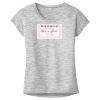 OCSO Multi-Colors Sublimatable Ladies PosiCharge Electric Heather Sporty Tee Thumbnail