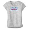 OCSO Multi-Colors Sublimatable Ladies PosiCharge Electric Heather Sporty Tee Thumbnail