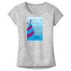 OCSO Multi-Colors Sublimatable Ladies PosiCharge Electric Heather Sporty Tee Thumbnail