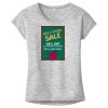 OCSO Multi-Colors Sublimatable Ladies PosiCharge Electric Heather Sporty Tee Thumbnail