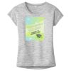 OCSO Multi-Colors Sublimatable Ladies PosiCharge Electric Heather Sporty Tee Thumbnail