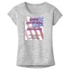 OCSO Multi-Colors Sublimatable Ladies PosiCharge Electric Heather Sporty Tee Thumbnail