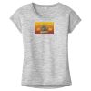 OCSO Multi-Colors Sublimatable Ladies PosiCharge Electric Heather Sporty Tee Thumbnail