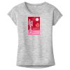 OCSO Multi-Colors Sublimatable Ladies PosiCharge Electric Heather Sporty Tee Thumbnail