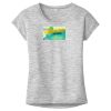 OCSO Multi-Colors Sublimatable Ladies PosiCharge Electric Heather Sporty Tee Thumbnail