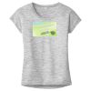 OCSO Multi-Colors Sublimatable Ladies PosiCharge Electric Heather Sporty Tee Thumbnail