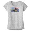 OCSO Multi-Colors Sublimatable Ladies PosiCharge Electric Heather Sporty Tee Thumbnail