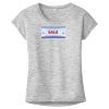 OCSO Multi-Colors Sublimatable Ladies PosiCharge Electric Heather Sporty Tee Thumbnail