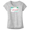 OCSO Multi-Colors Sublimatable Ladies PosiCharge Electric Heather Sporty Tee Thumbnail