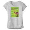 OCSO Multi-Colors Sublimatable Ladies PosiCharge Electric Heather Sporty Tee Thumbnail