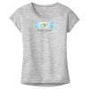 OCSO Multi-Colors Sublimatable Ladies PosiCharge Electric Heather Sporty Tee Thumbnail