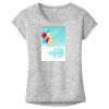 OCSO Multi-Colors Sublimatable Ladies PosiCharge Electric Heather Sporty Tee Thumbnail