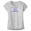 OCSO Multi-Colors Sublimatable Ladies PosiCharge Electric Heather Sporty Tee Thumbnail