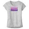 OCSO Multi-Colors Sublimatable Ladies PosiCharge Electric Heather Sporty Tee Thumbnail