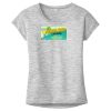OCSO Multi-Colors Sublimatable Ladies PosiCharge Electric Heather Sporty Tee Thumbnail