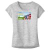OCSO Multi-Colors Sublimatable Ladies PosiCharge Electric Heather Sporty Tee Thumbnail