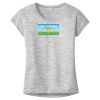 OCSO Multi-Colors Sublimatable Ladies PosiCharge Electric Heather Sporty Tee Thumbnail