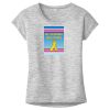 OCSO Multi-Colors Sublimatable Ladies PosiCharge Electric Heather Sporty Tee Thumbnail