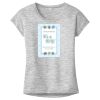 OCSO Multi-Colors Sublimatable Ladies PosiCharge Electric Heather Sporty Tee Thumbnail