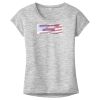 OCSO Multi-Colors Sublimatable Ladies PosiCharge Electric Heather Sporty Tee Thumbnail