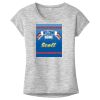 OCSO Multi-Colors Sublimatable Ladies PosiCharge Electric Heather Sporty Tee Thumbnail