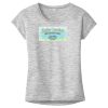 OCSO Multi-Colors Sublimatable Ladies PosiCharge Electric Heather Sporty Tee Thumbnail