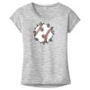 OCSO Multi-Colors Sublimatable Ladies PosiCharge Electric Heather Sporty Tee Thumbnail