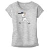 OCSO Multi-Colors Sublimatable Ladies PosiCharge Electric Heather Sporty Tee Thumbnail