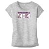 OCSO Multi-Colors Sublimatable Ladies PosiCharge Electric Heather Sporty Tee Thumbnail