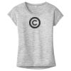 OCSO Multi-Colors Sublimatable Ladies PosiCharge Electric Heather Sporty Tee Thumbnail
