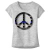OCSO Multi-Colors Sublimatable Ladies PosiCharge Electric Heather Sporty Tee Thumbnail