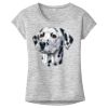 OCSO Multi-Colors Sublimatable Ladies PosiCharge Electric Heather Sporty Tee Thumbnail