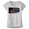 OCSO Multi-Colors Sublimatable Ladies PosiCharge Electric Heather Sporty Tee Thumbnail