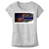 OCSO Multi-Colors Sublimatable Ladies PosiCharge Electric Heather Sporty Tee Thumbnail