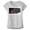 OCSO Multi-Colors Sublimatable Ladies PosiCharge Electric Heather Sporty Tee Thumbnail